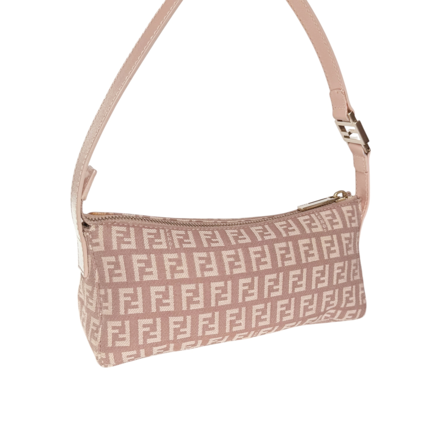 Fendi Monogram Mini Shoulder Bag in Dusty Pink / Gold - Image 2