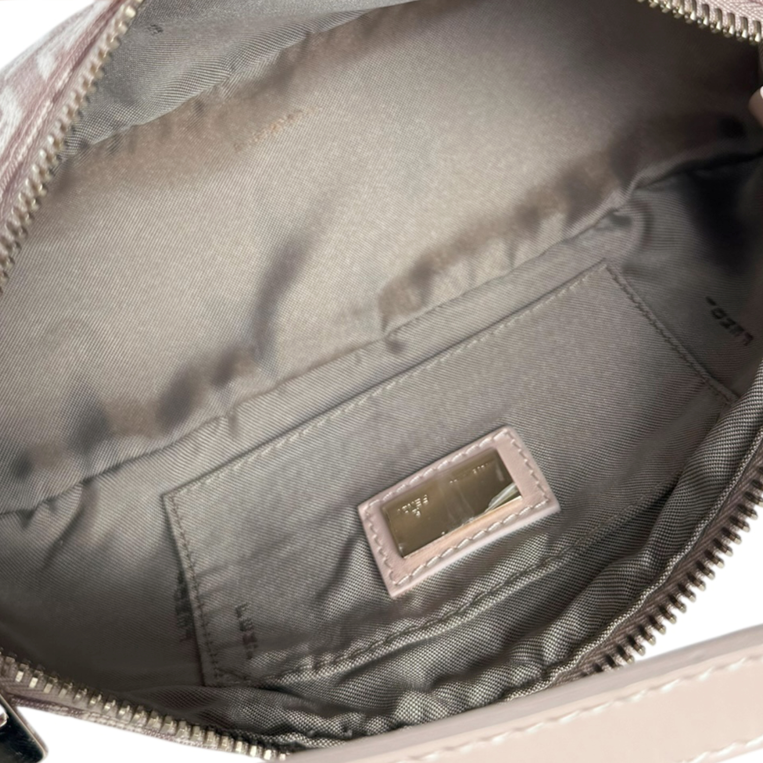 Fendi Monogram Mini Shoulder Bag in Dusty Pink / Gold - Image 5