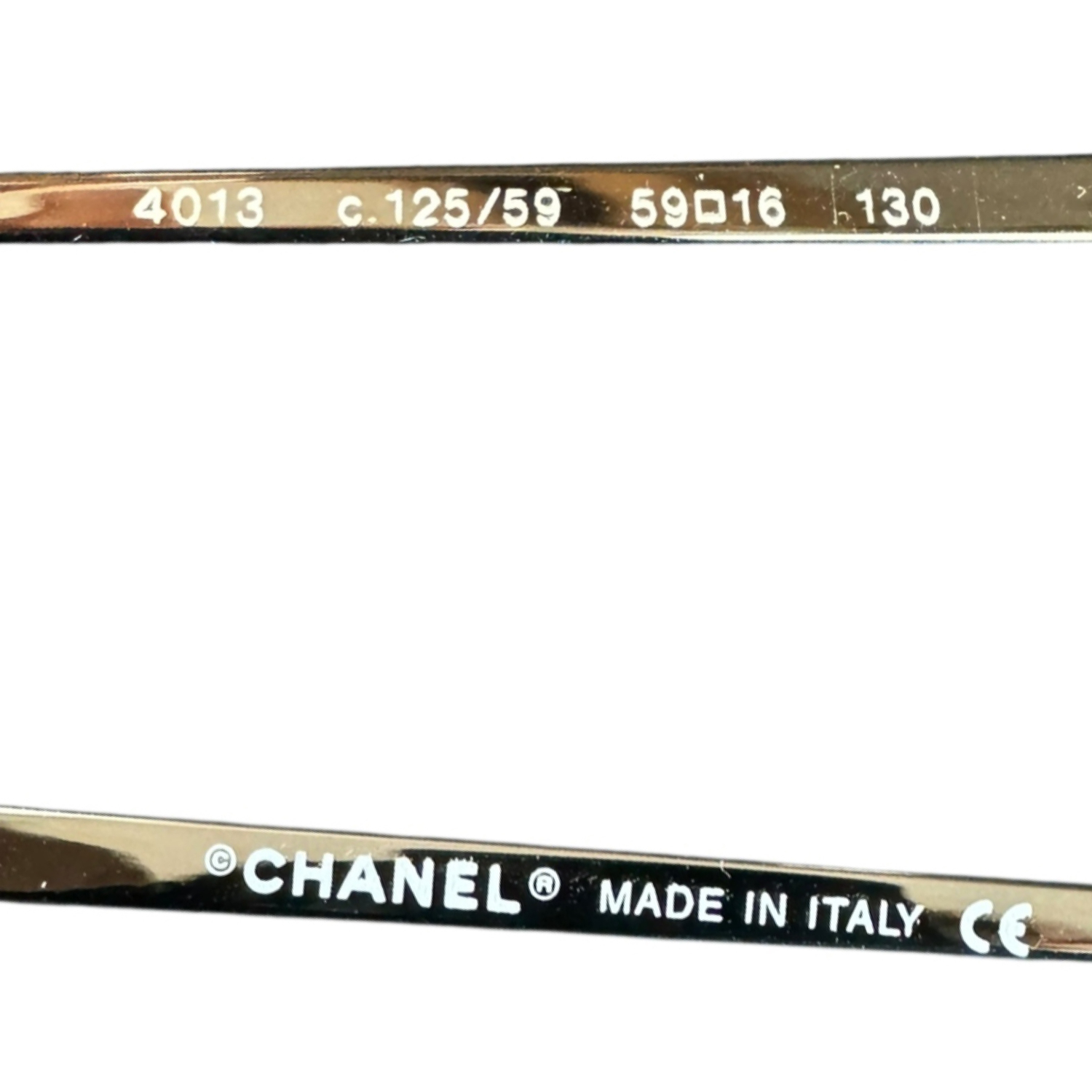 Chanel Logo Rimless Sunglasses in Brown / Gold - Image 3
