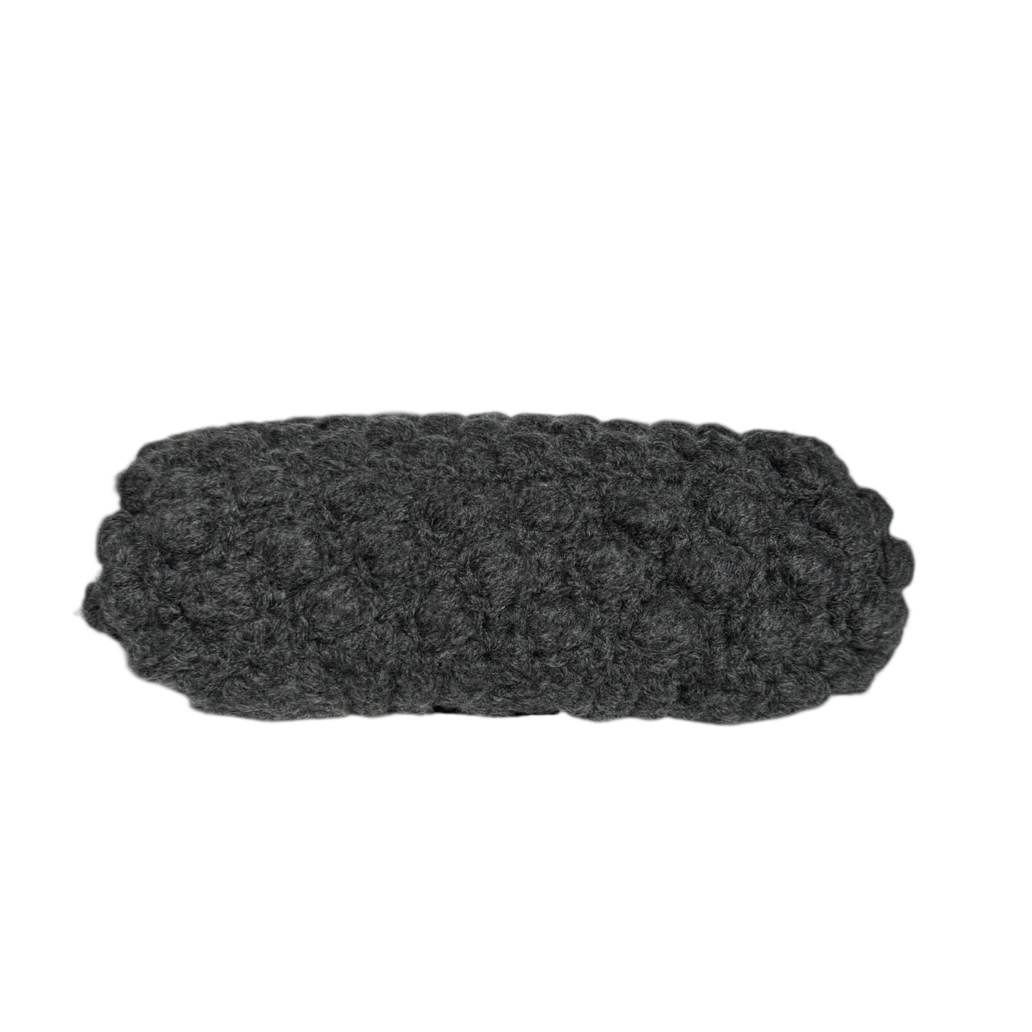 Fendi Knit Wool Shoulder Baguette Bag in Grey / Black / Silver - Image 5