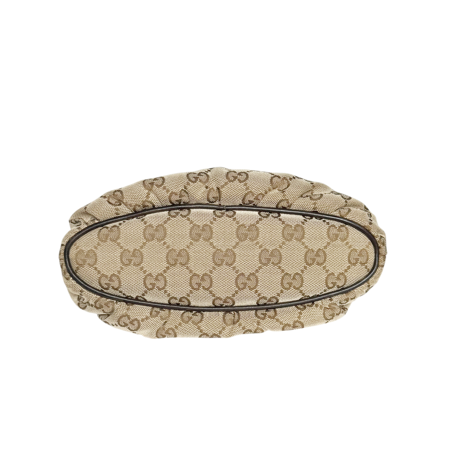 Gucci Monogram Pleat Mini Shoulder Bag in Beige / Brown - Image 5