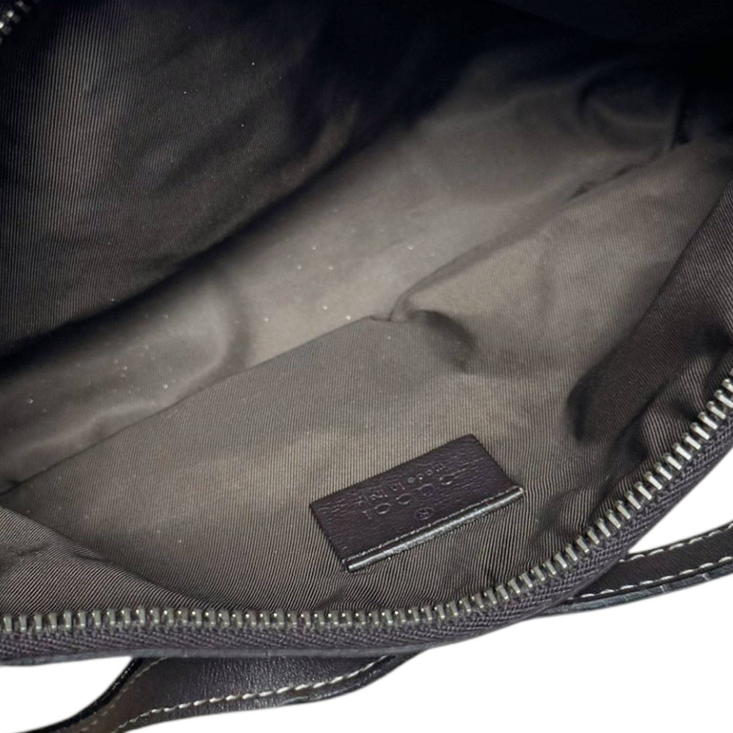 Gucci Monogram Pleat Mini Shoulder Bag in Beige / Brown - Image 6
